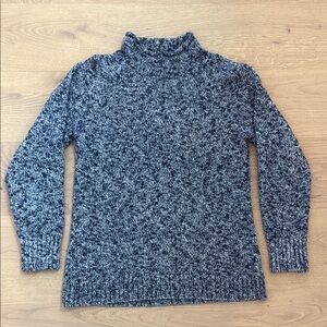 Cozy Black and Gray Knit Sweater
